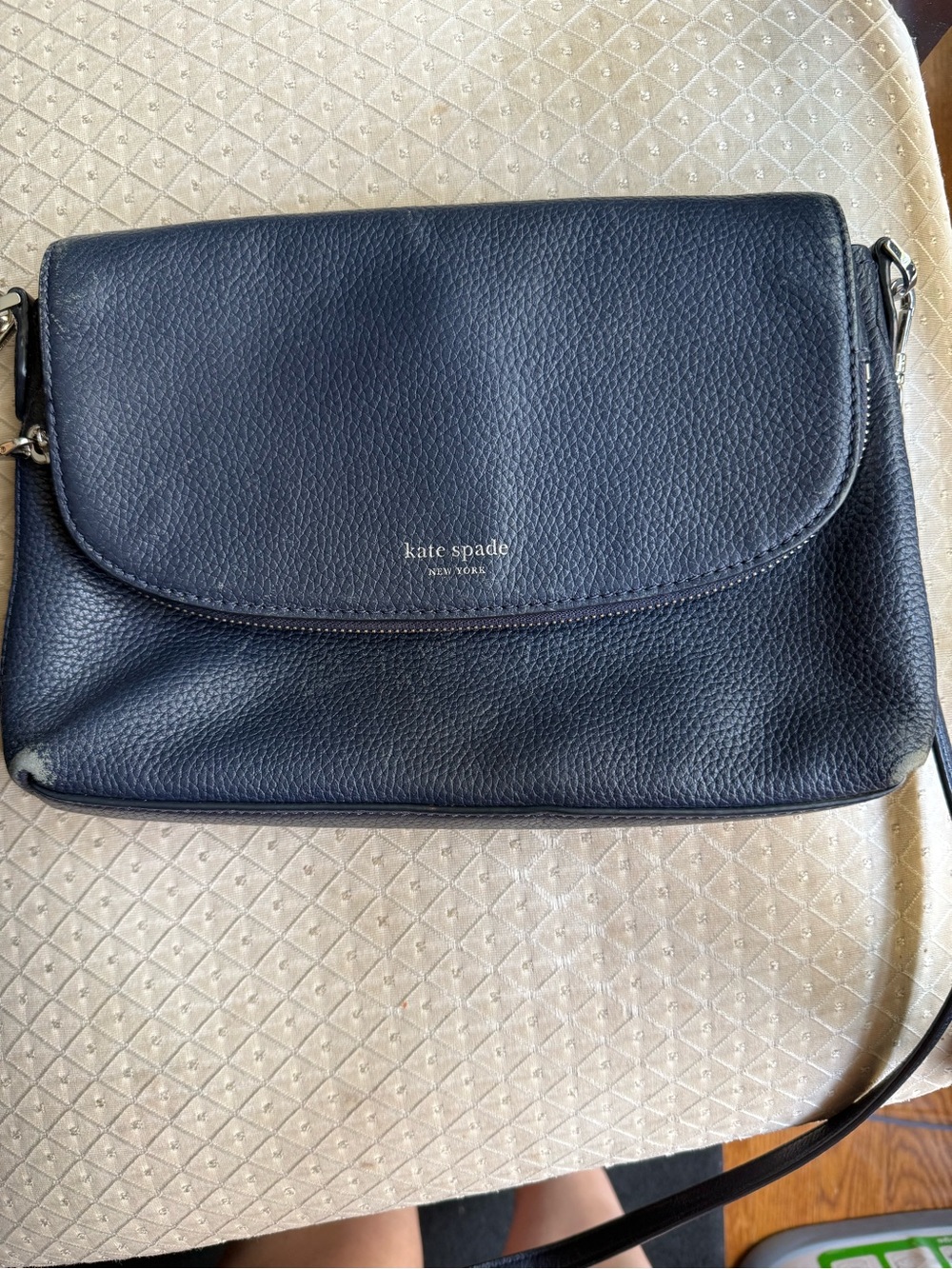 Kate Spade Navy Leather Crossbody Bag